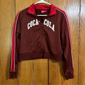 Coca Cola Women's Maroon Varsity Jacket